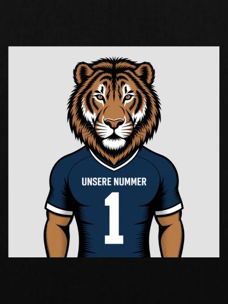 Tiger Maskottchen Jersey Druck