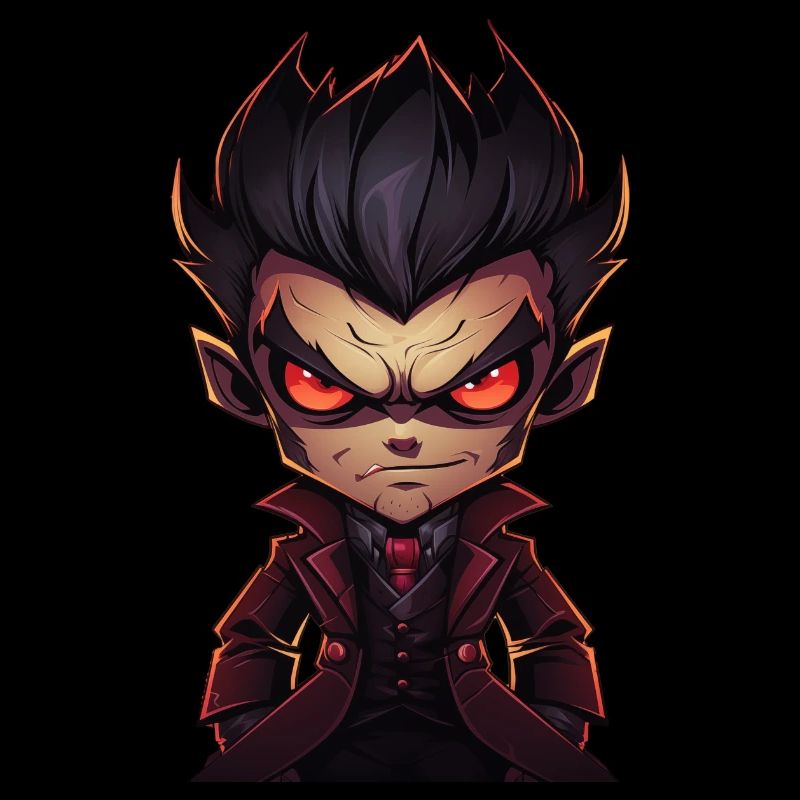 a angry vampire Monster in a comic style