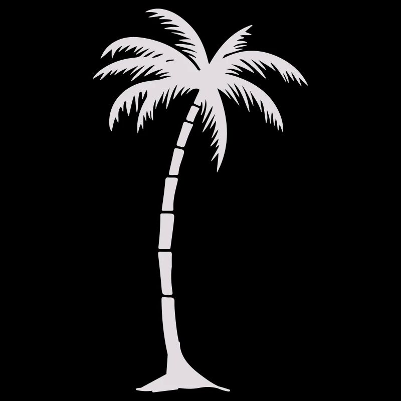 Tropical Palm Tree Silhouette
