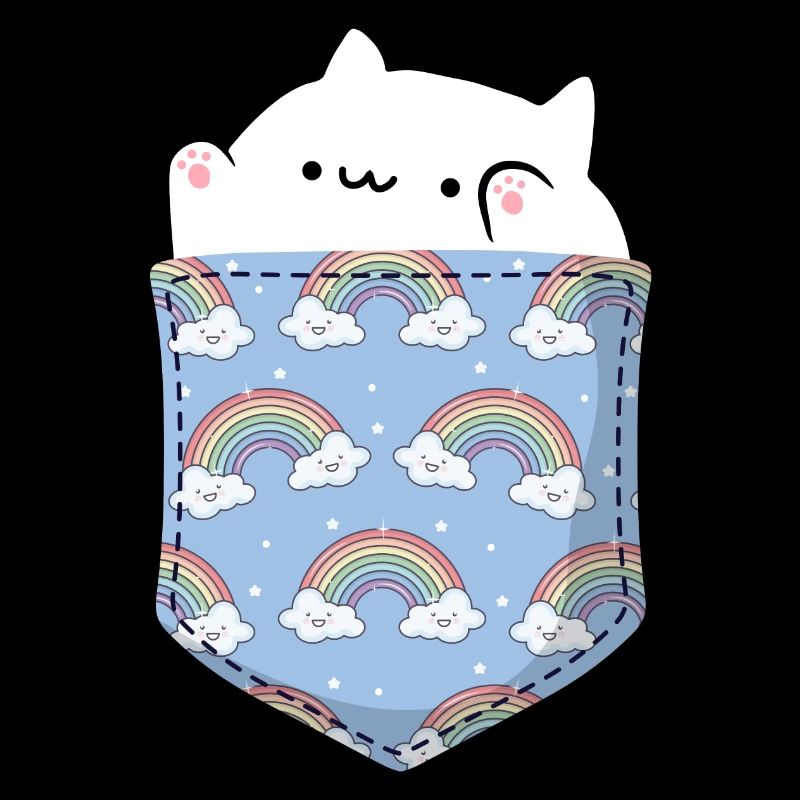 Bongo Cat Süße Katze Tasche