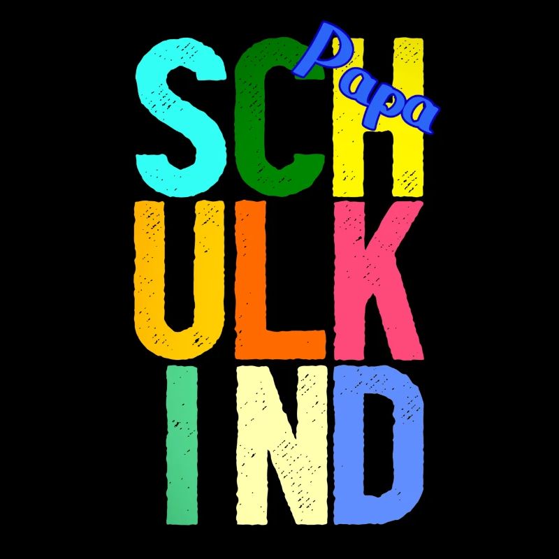 Schulkind Papa