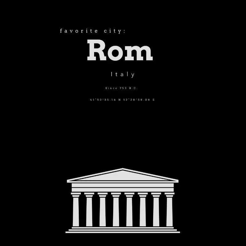 Rome Favorite City Memory Coordinates