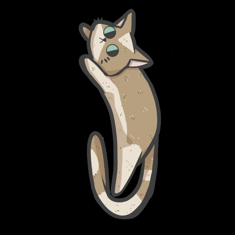 Süße beige Katze