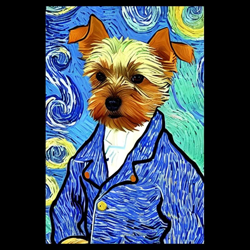 Yorkshire Terrier Van Gogh Style | Terrier lovers