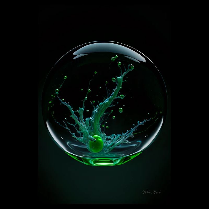 Kaos dans un vert bulle 2