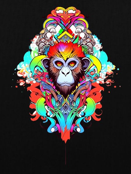 mera street art monkey three