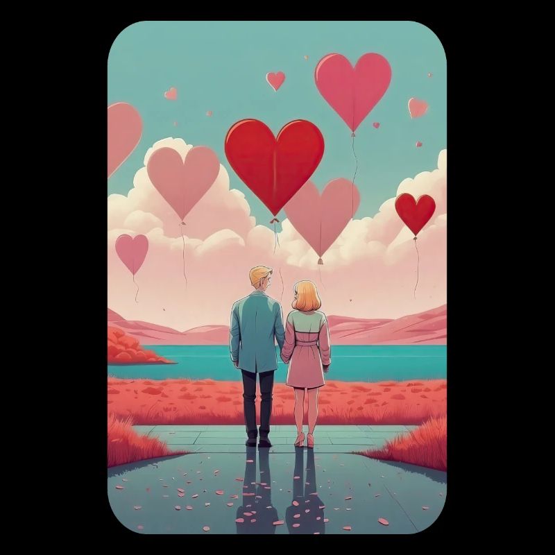 Paar am Valentinstag
