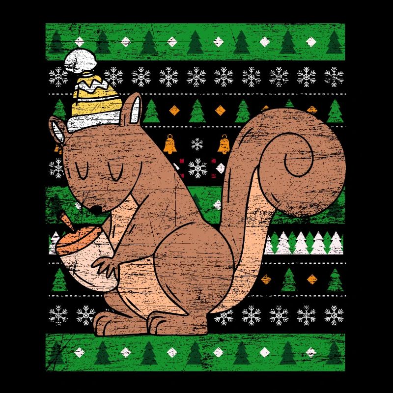Ugly Christmas Eichhörnchen