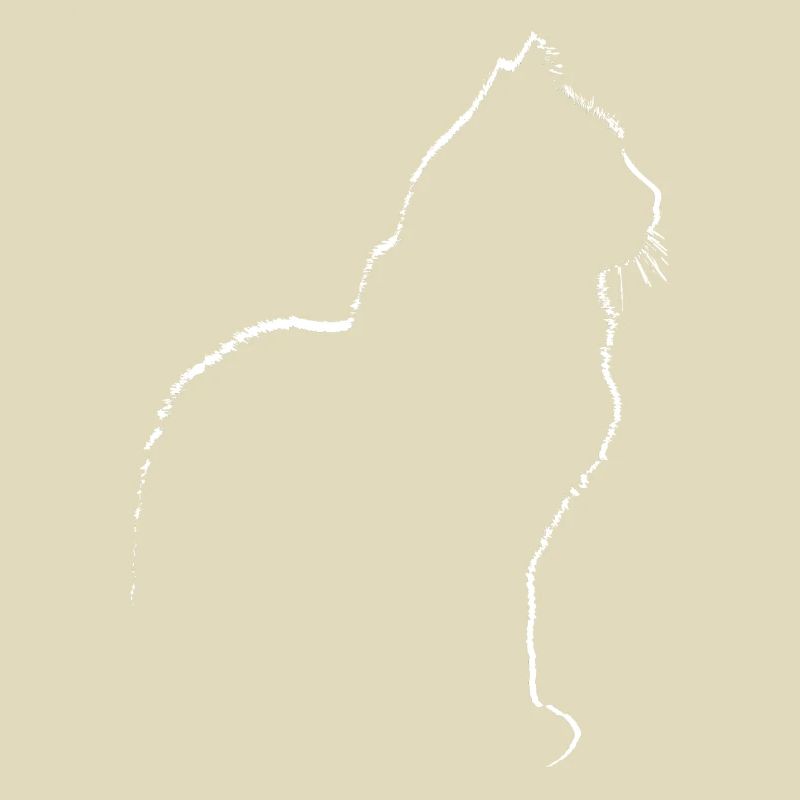 Cadeau graphique de silhouette de chat de chats