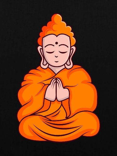 Cartoon Monk Cartoon Mönch