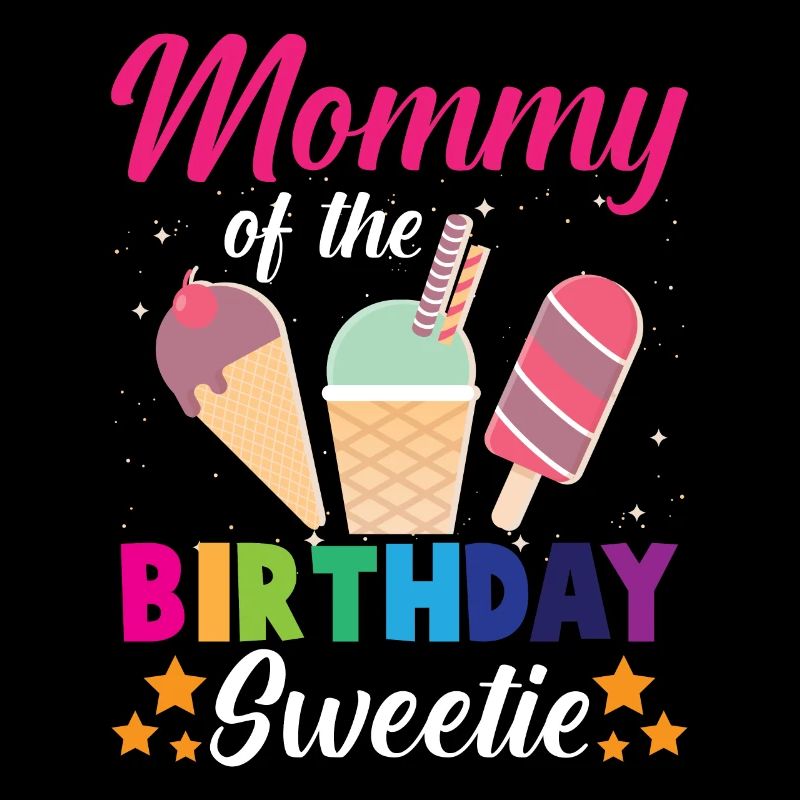 Geburtstag Mutter Eiscreme Prinzessin Kind