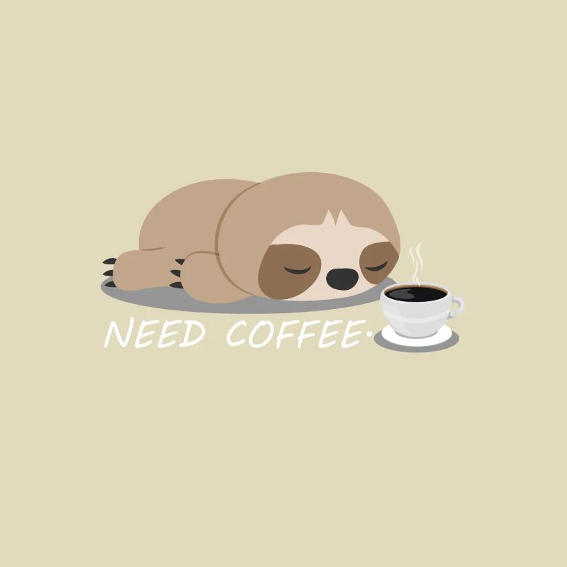 Faultier Kaffee Tier