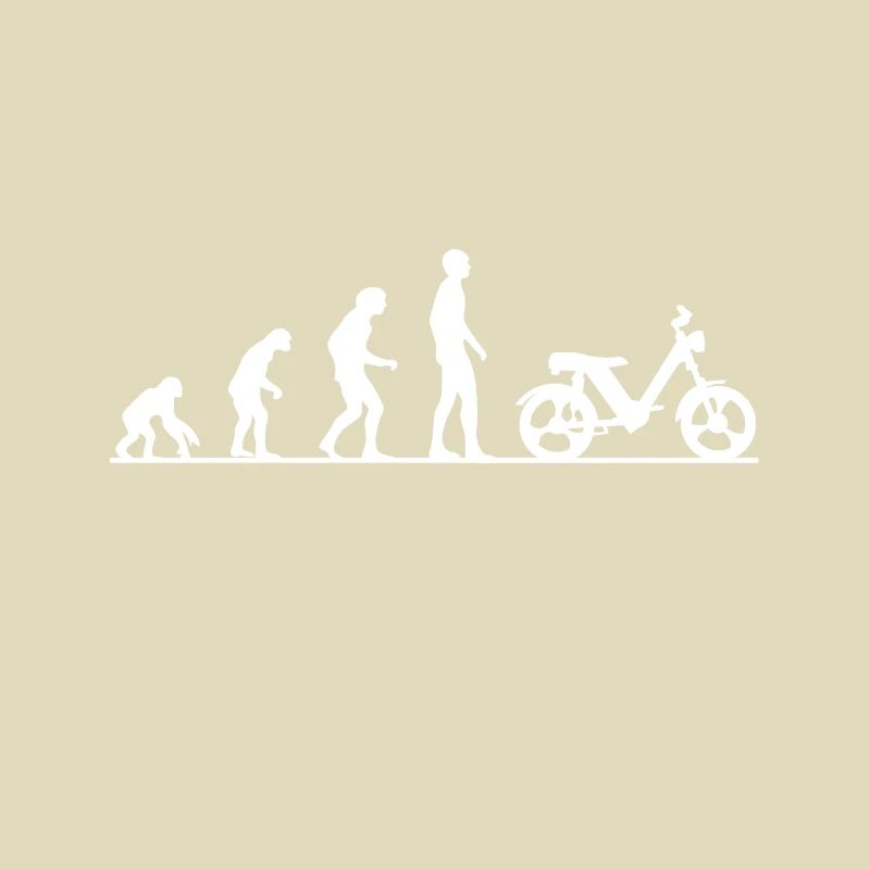 Evolution monkey human two-stroke driver moped Töffli