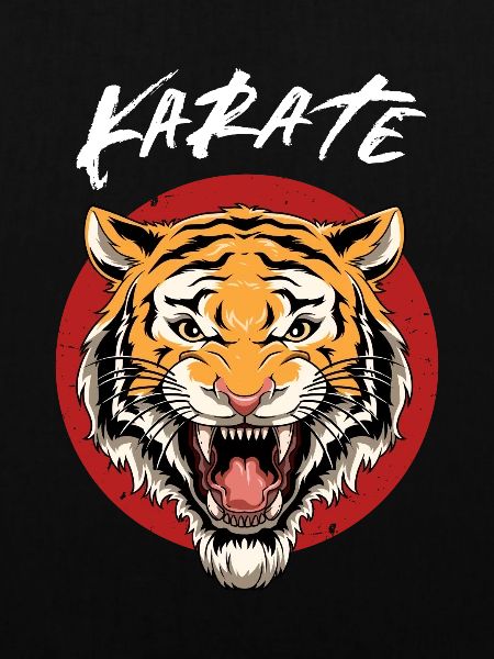 Karate Tiger Kopf