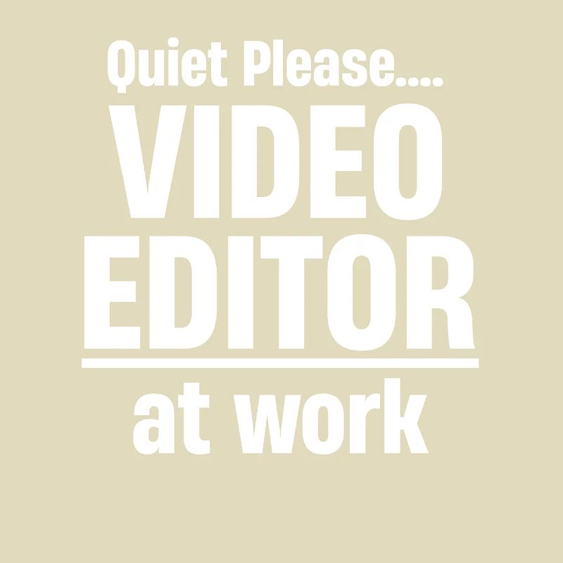 Quiet Please Video Editor at Work