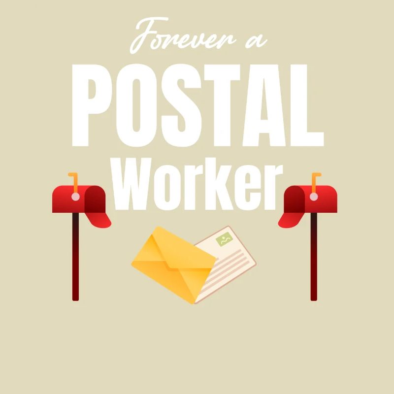 Für Immer Ein Postangestellter Postbote Postbote