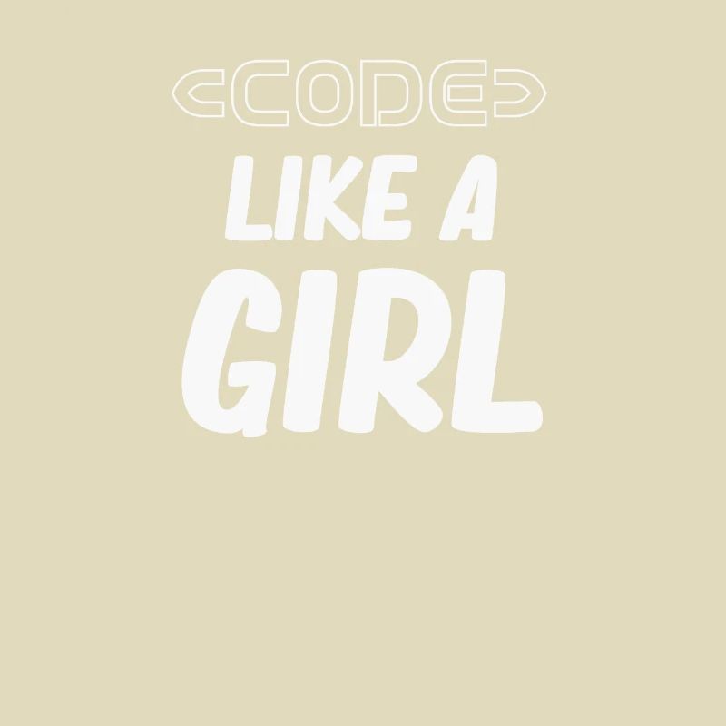 Code Like A Girl Programmer Girl Computer