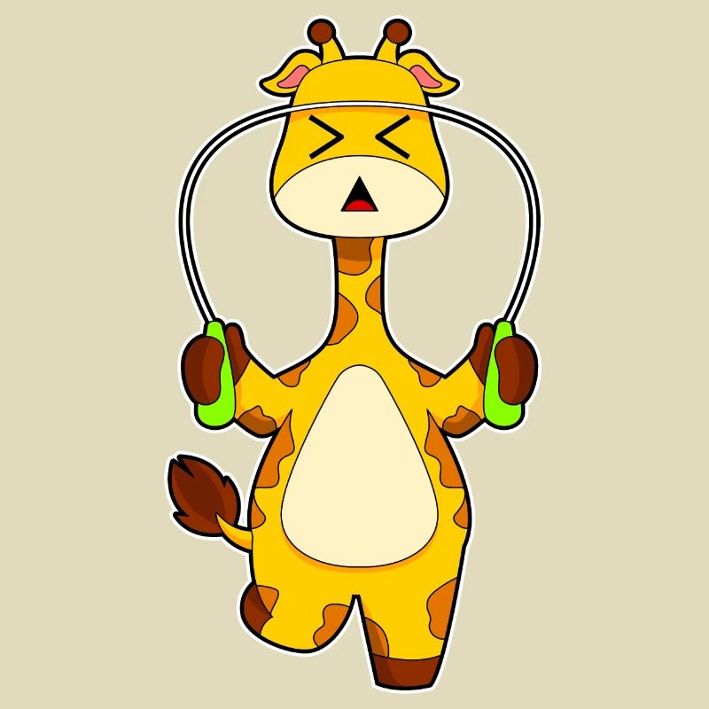 Giraffe Seilspringen Springseil