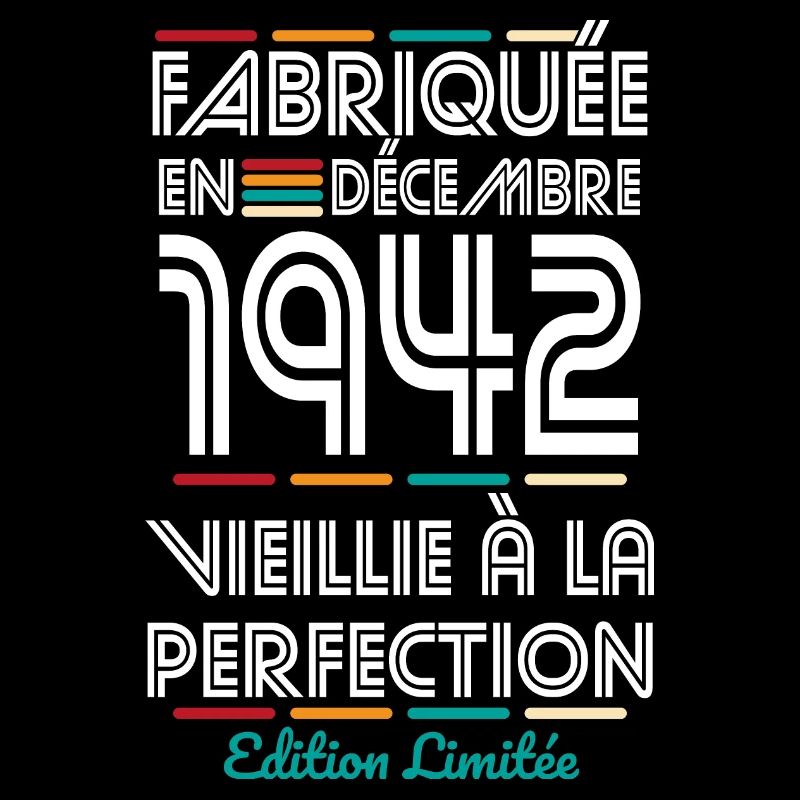 Anniversaire 80 ans - Fabriquée en Décembre 1942