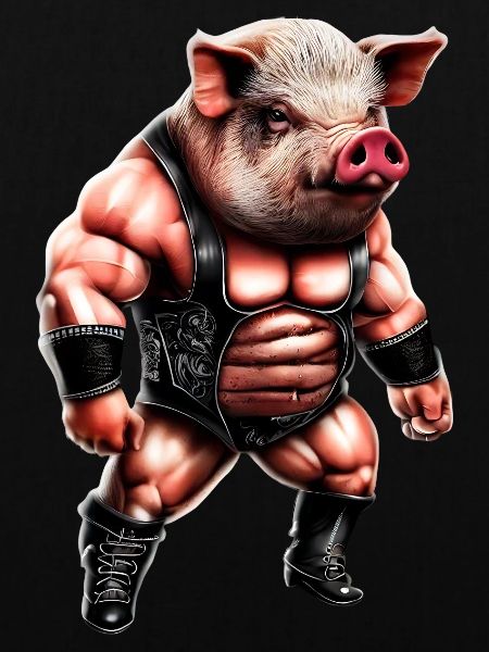 Wrestler Schwein