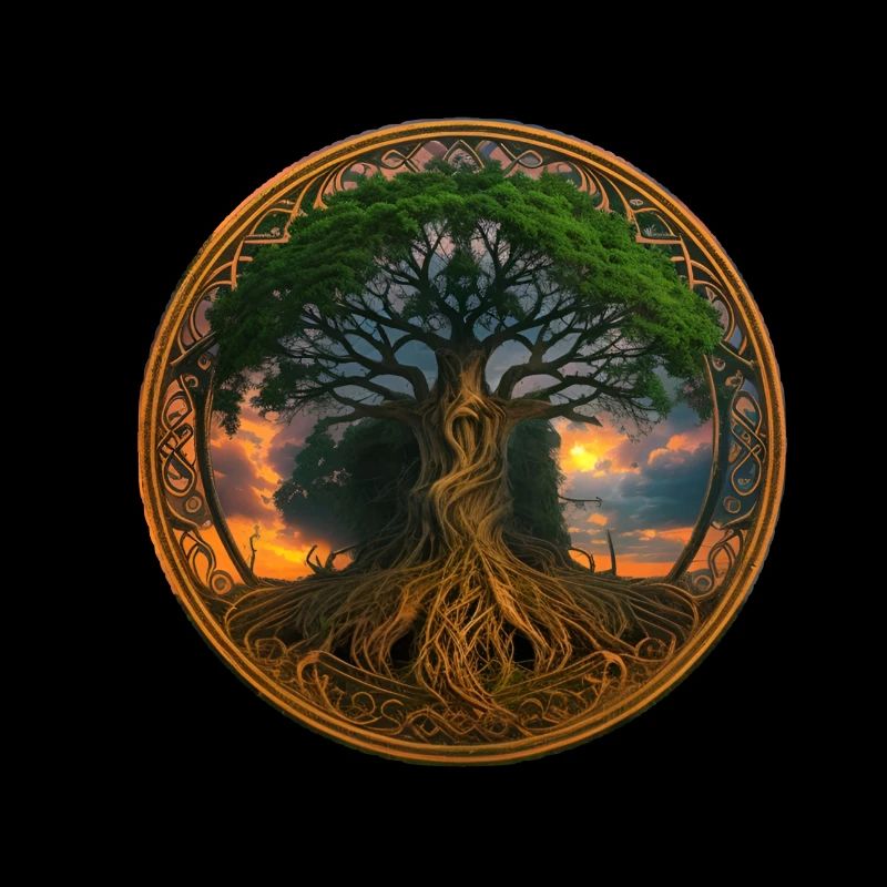 Baum des Lebens ,Lebensbaum,Licht,gold