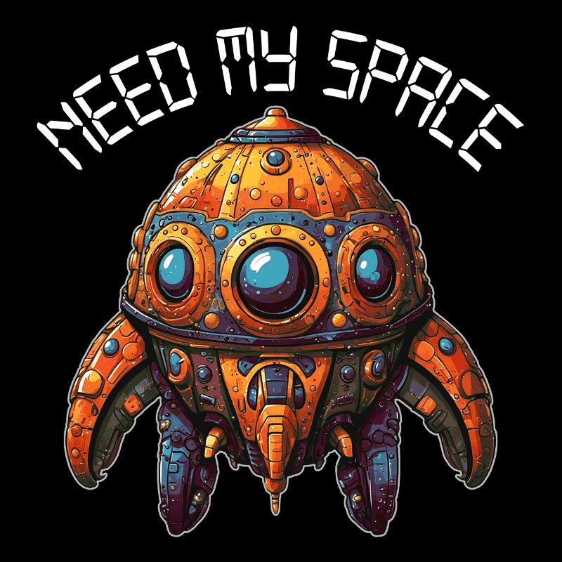 Need my place funny curious spaceship