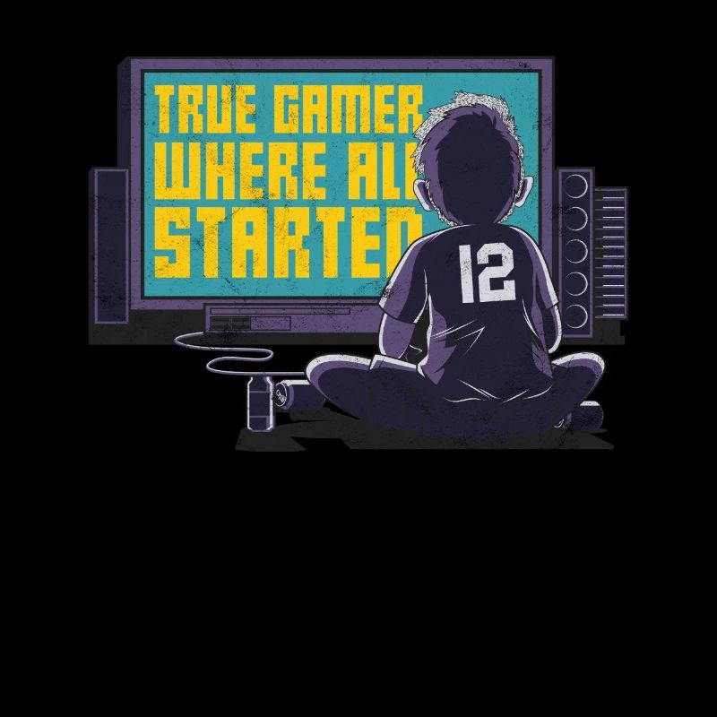 Zocker Wahrer Gamer Tshirt Geschenk