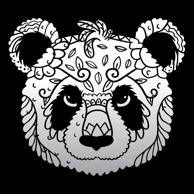 Mandala Panda Painter Gift