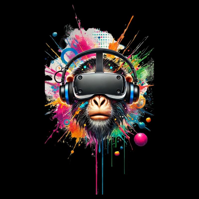 VR Affe bunt