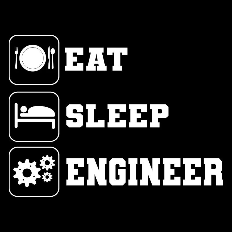 Sleep engineer eat. Relaxation person gift