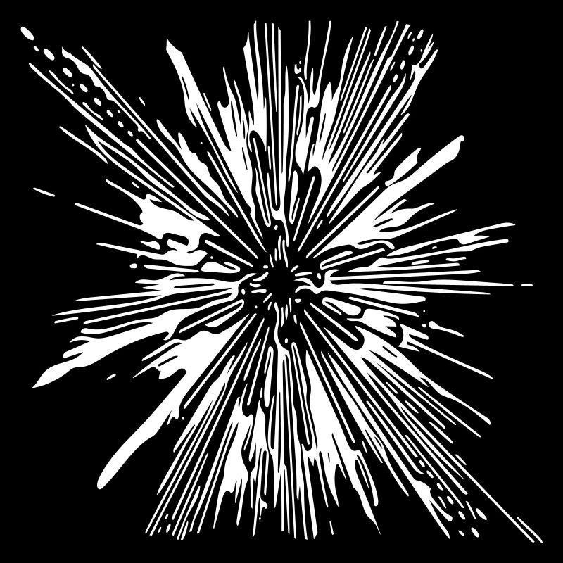 Explosion - Vintage Vector Lines