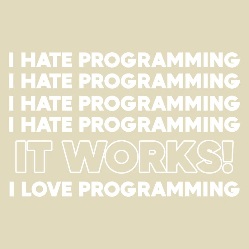 Ich hasse Programmierung Programmierer Geschenk