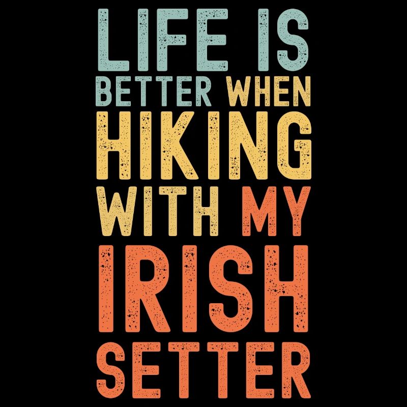 Irish Setter Wanderhund retro