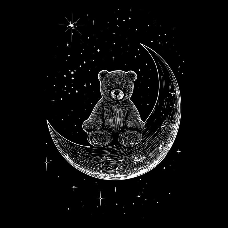 Bear on moon