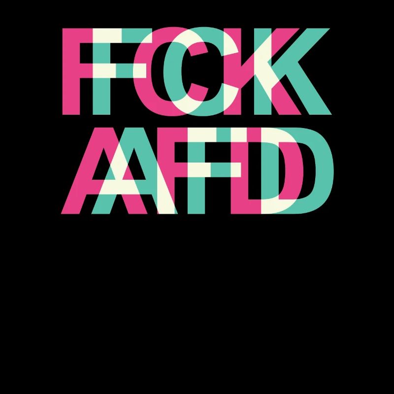 FCK AFD NZS Against Racism and Hate Glitch Trippy