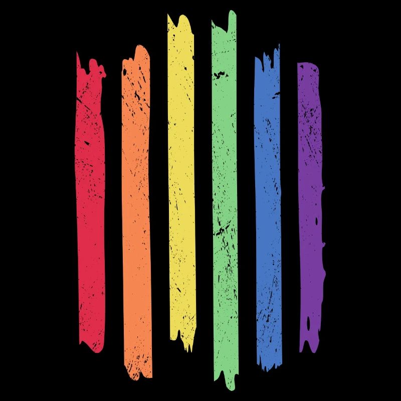 rainbow-colored