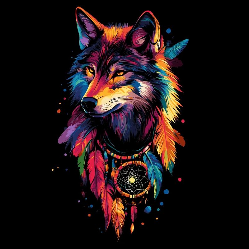 Wolf Dream Catcher