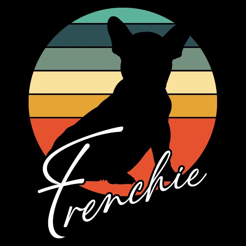 Frenchie Silhouette de bouledogue français