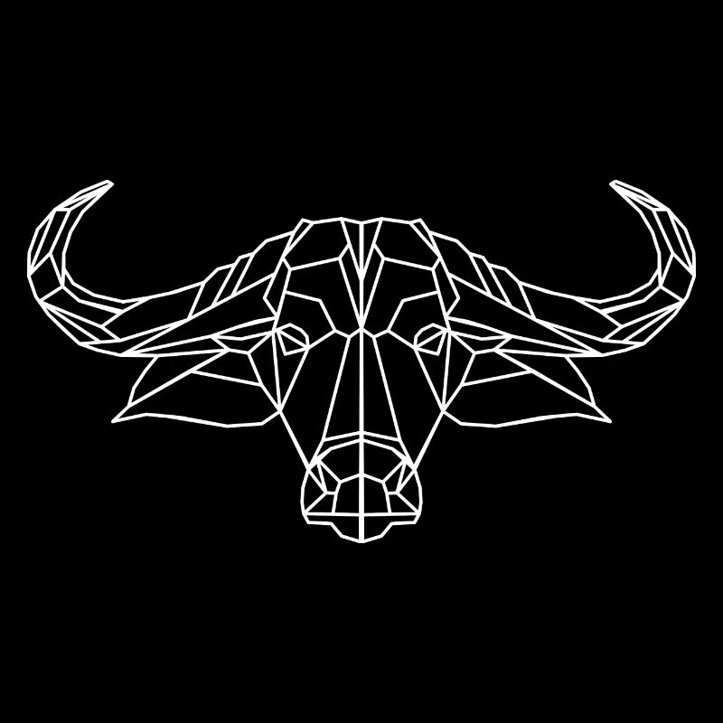 Idée cadeau de mosaïque de buffle de vache