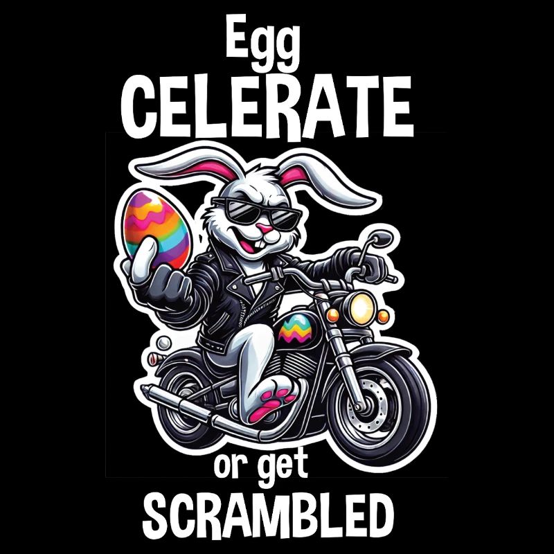egg celerate or get scrambled cool Hase Ostern