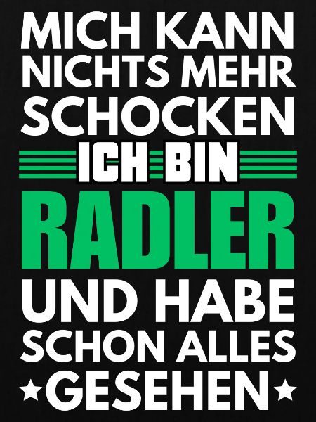 Nicht schockbarer Radler