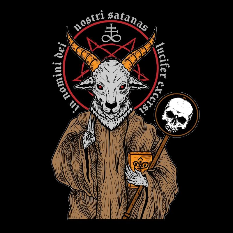 Baphomet Solve Et Coagula Tarot Occulte Antéchrist