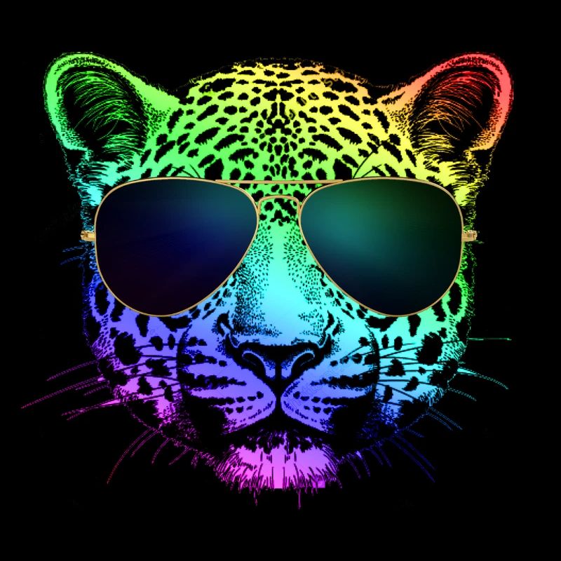 Regenbogen-Gepard