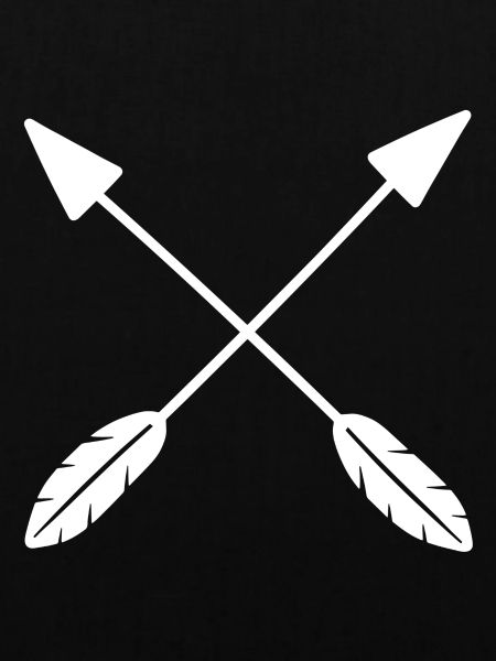 Graphic Crossed Arrows