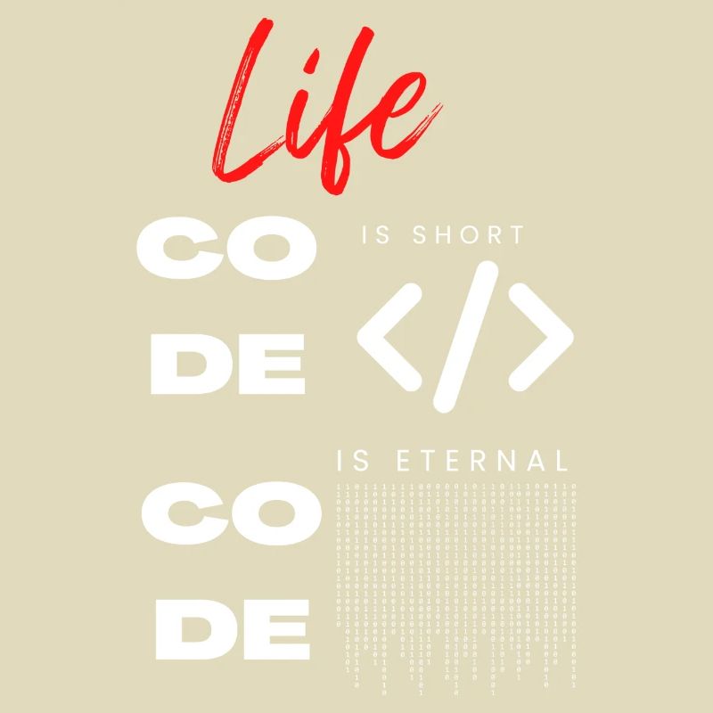 Life is short Code Programmierer Tee