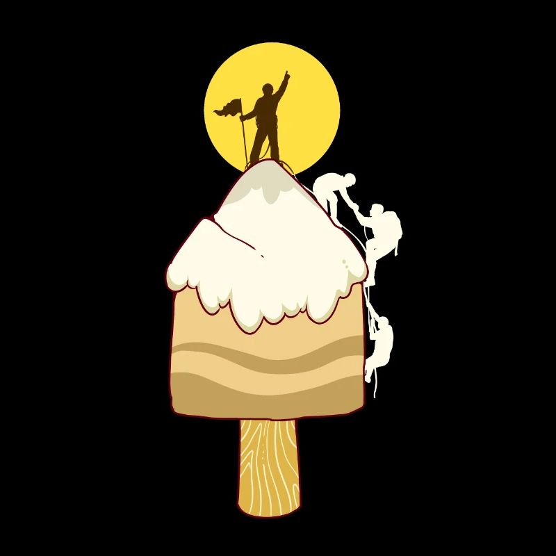 Eiscreme Eis Berg Bergsteiger Klettern Kletterer