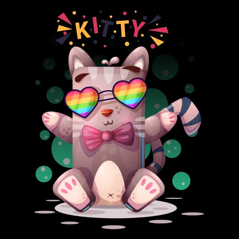 Rainbow Specs Kitty