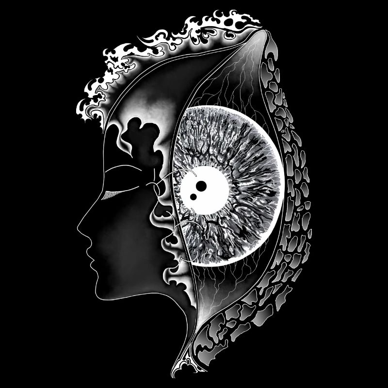 Big Eye White, Eye, Vertical, Realistic