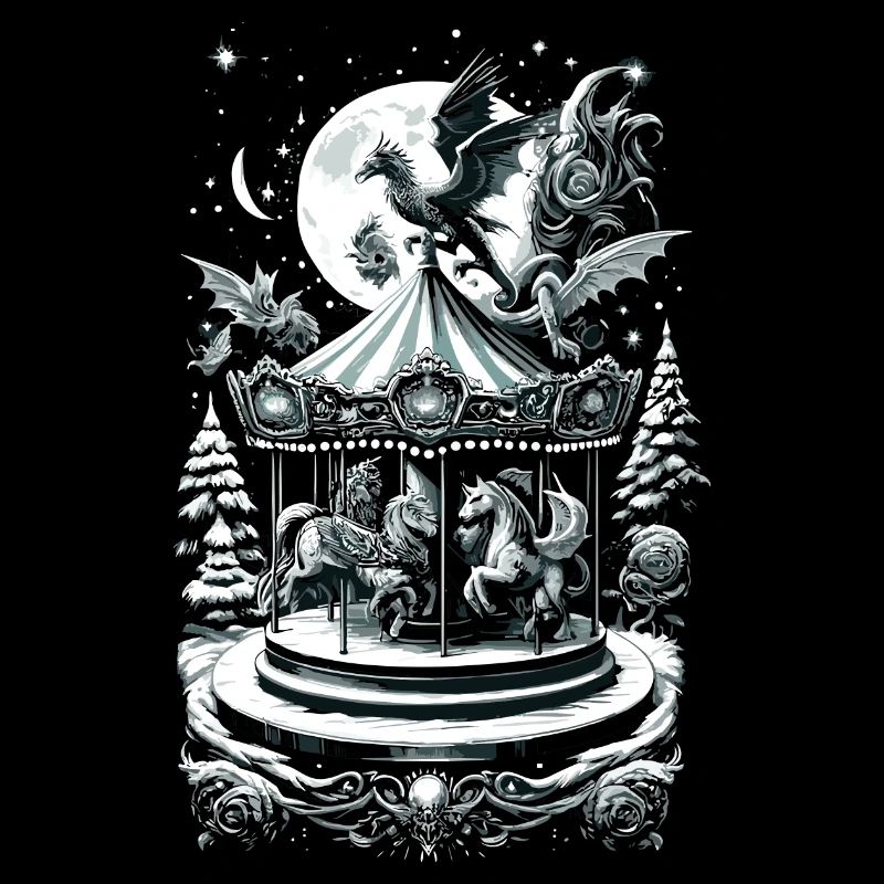 Mythical Holiday Carousel Fantasy Creature