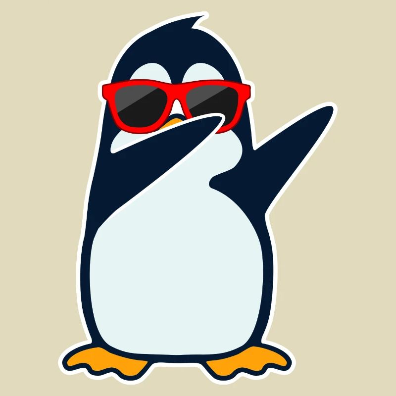 Dabbing penguin